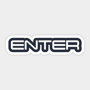 ENTER excersise Sticker